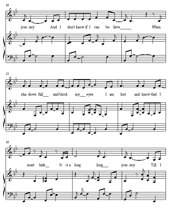 Journey - 弹唱版钢琴曲谱（图2）