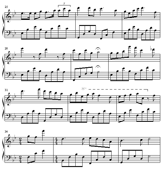 小紅帽钢琴曲谱（图3）