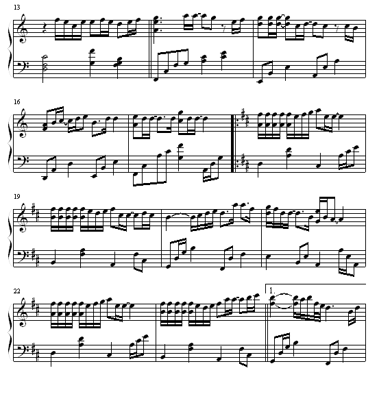 青春考卷钢琴曲谱（图2）