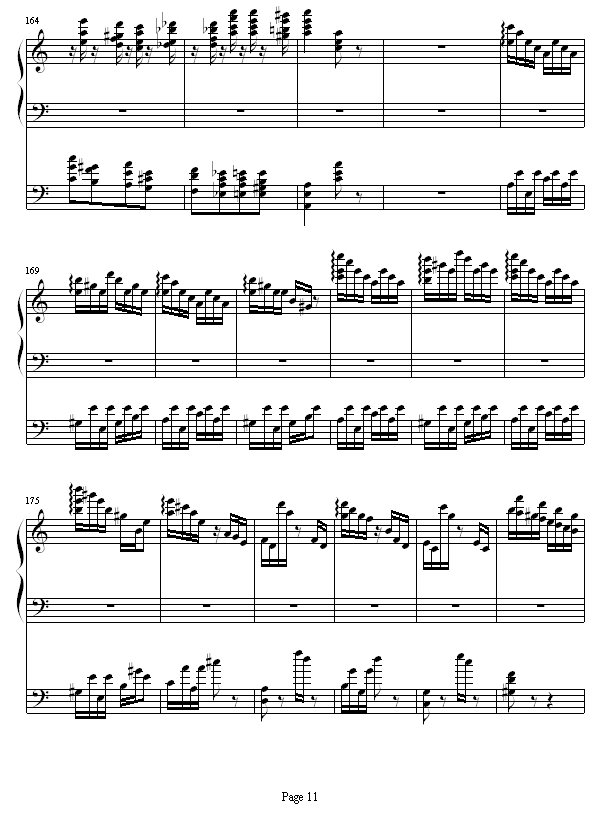 李斯特的帕格尼尼练习曲No. 6钢琴曲谱（图11）