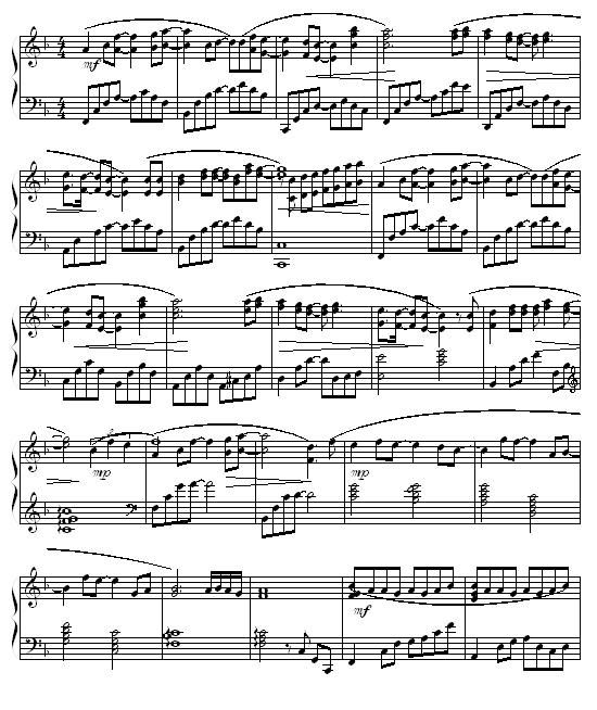 勇气 - 混血版钢琴曲谱（图2）