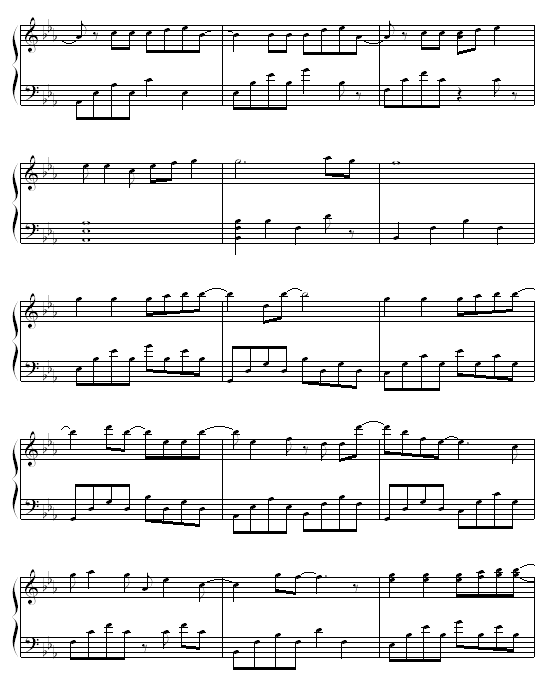 暖昧钢琴曲谱（图2）