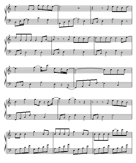 如果的事钢琴曲谱（图3）