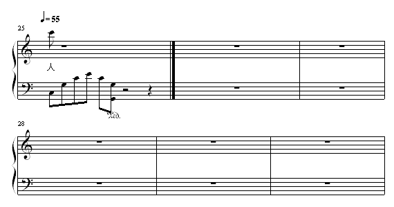 水女人钢琴曲谱（图3）