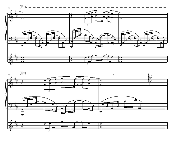 穿过林荫钢琴曲谱（图4）