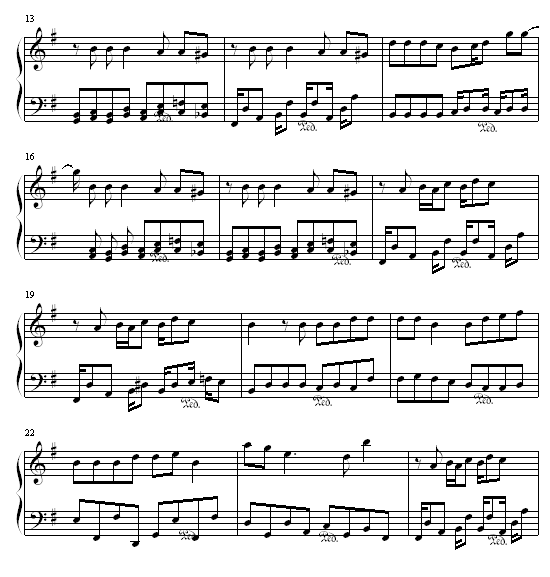 狂钢琴曲谱（图2）