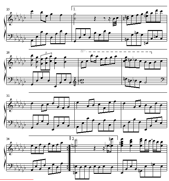 有隻雀仔钢琴曲谱（图3）