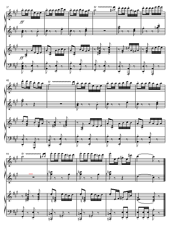 卡门序曲钢琴曲谱（图3）