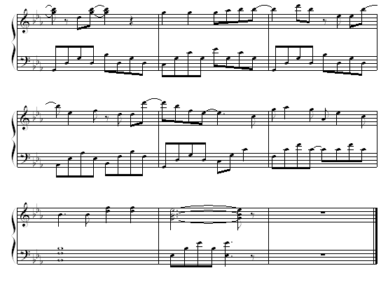 暖昧钢琴曲谱（图3）