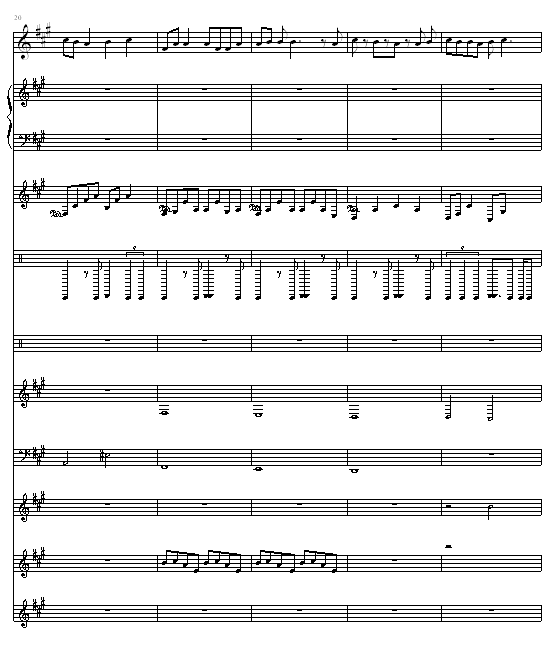 断了的弦-（总谱版）钢琴曲谱（图5）