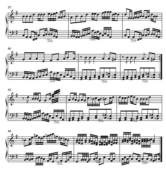 狂钢琴曲谱（图4）