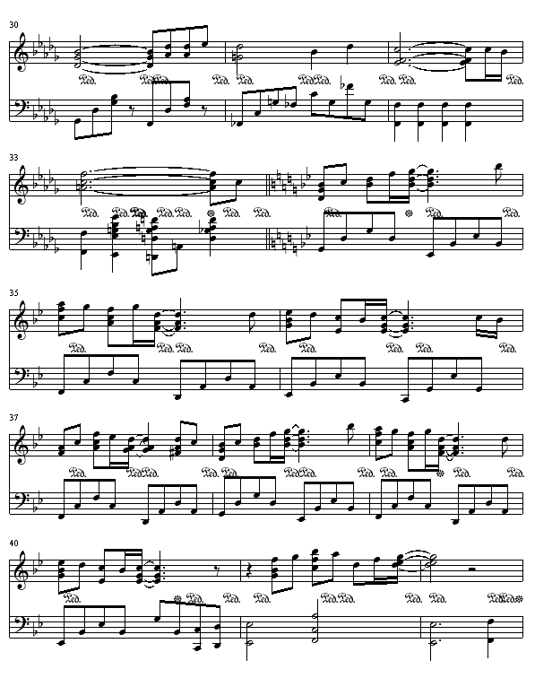 流星钢琴曲谱（图3）