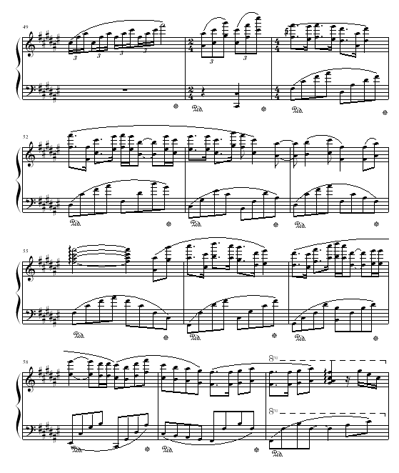 曙光海岸钢琴曲谱（图5）