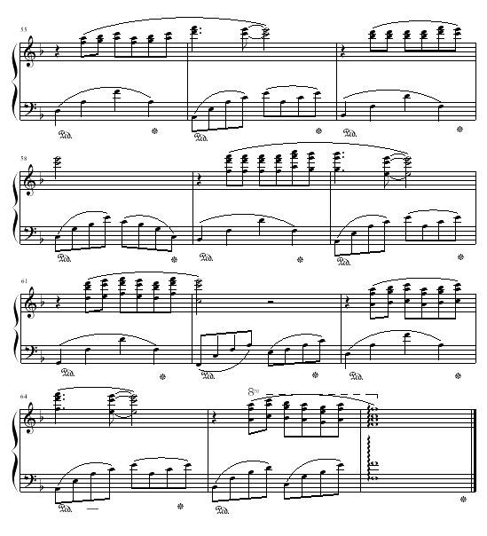 日薄西山情依依钢琴曲谱（图5）