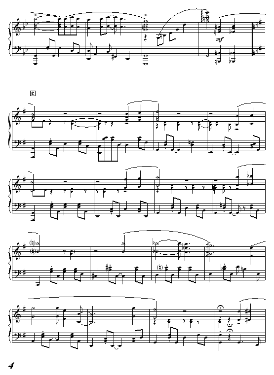 芒椰奶西钢琴曲谱（图4）