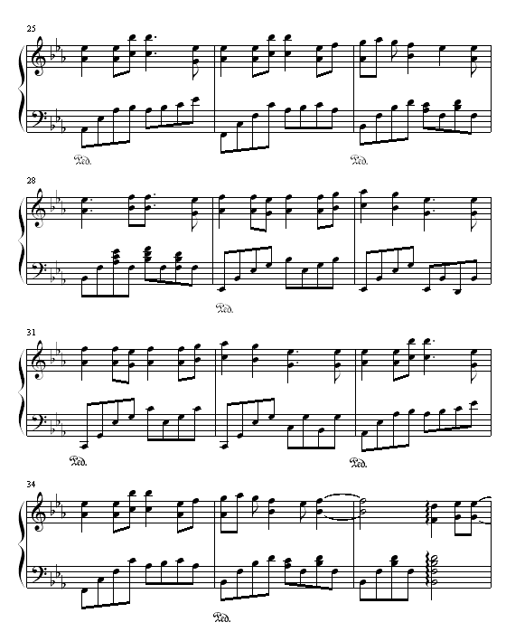 field of hope钢琴曲谱（图3）