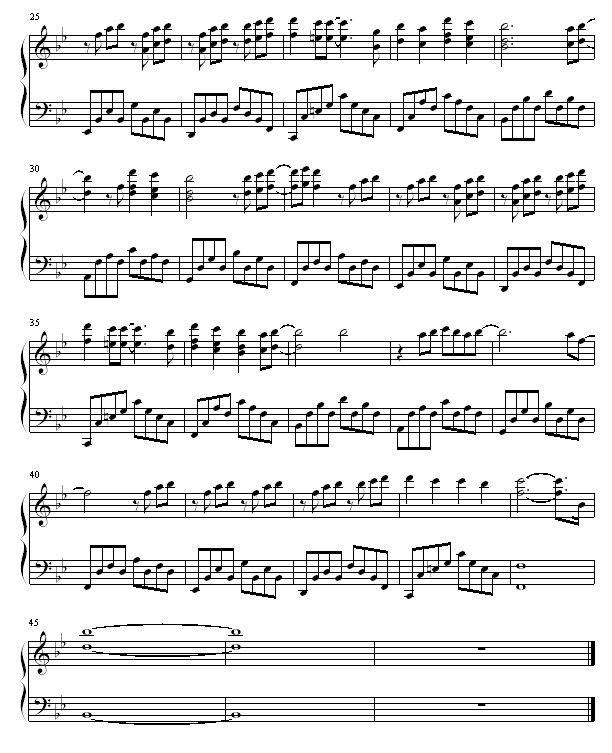 当四叶草碰上剑尖时钢琴曲谱（图2）