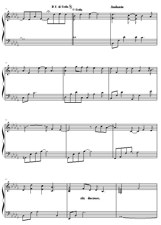 Maybe钢琴曲谱（图4）