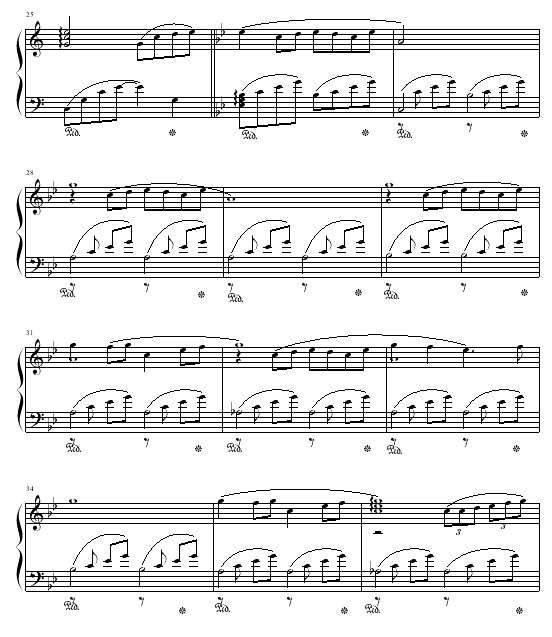 归途钢琴曲谱（图3）