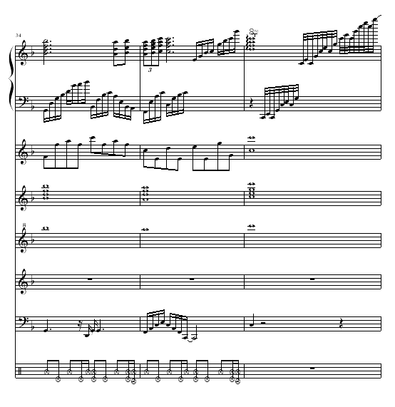 消逝的和弦（全谱）钢琴曲谱（图12）
