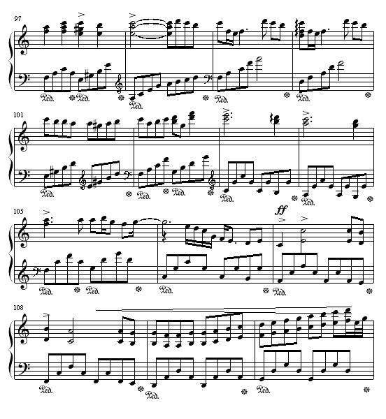 Memory?(极力推荐的好曲子)钢琴曲谱（图7）