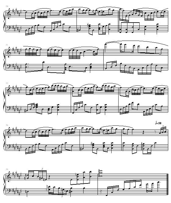 好心分手钢琴曲谱（图3）