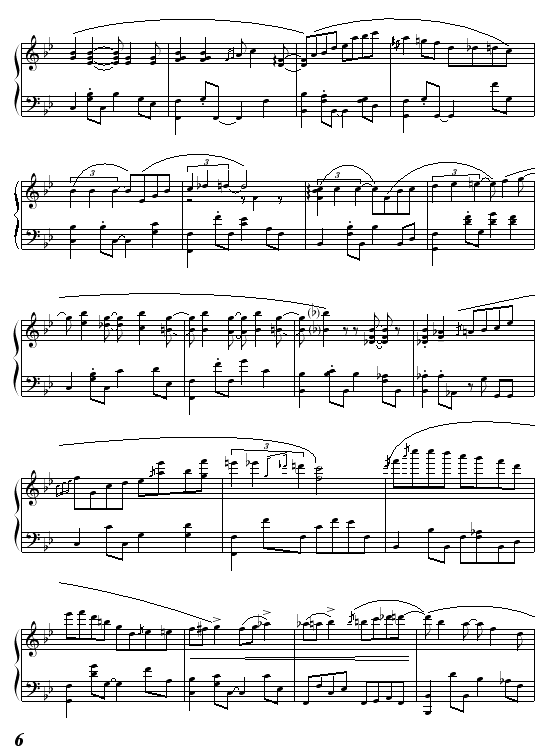 芒椰奶西钢琴曲谱（图6）