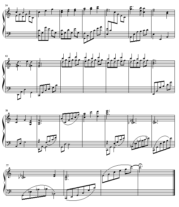 夜之歌钢琴曲谱（图2）