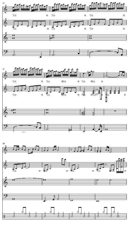 来生缘钢琴曲谱（图1）