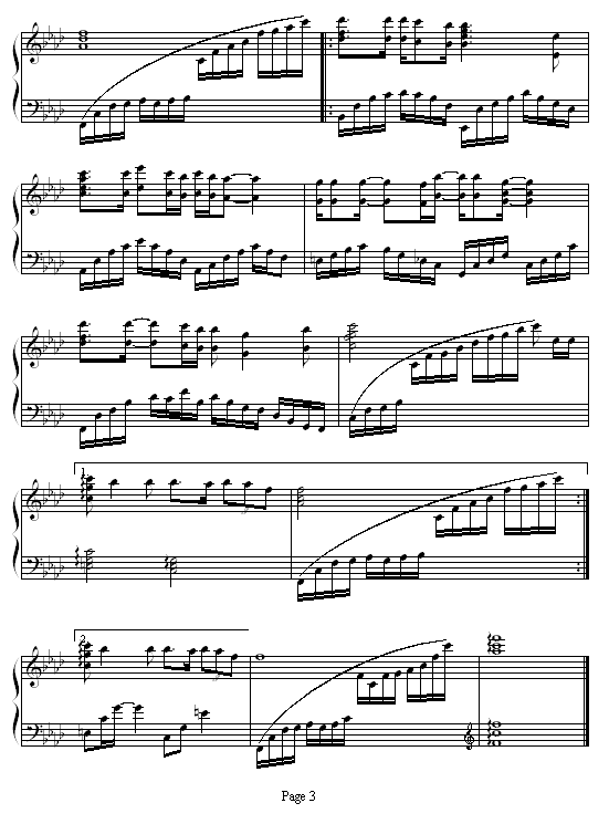 绿叶对根的情意钢琴曲谱（图3）