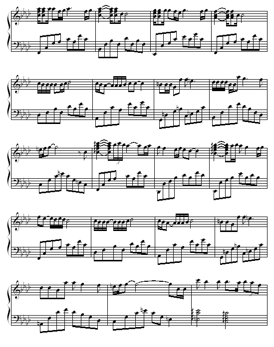 绿叶对根的情意钢琴曲谱（图2）