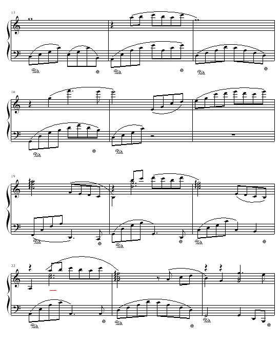 归途钢琴曲谱（图2）