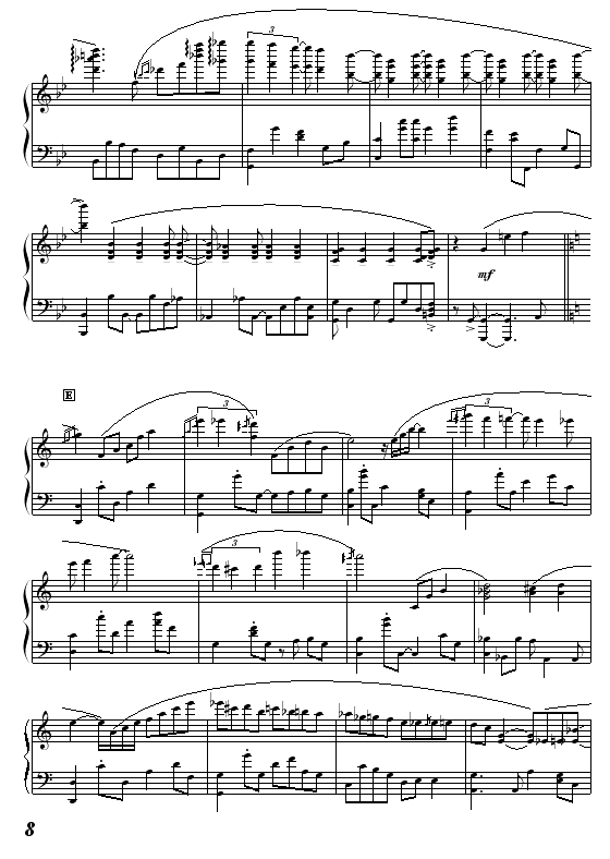 芒椰奶西钢琴曲谱（图8）