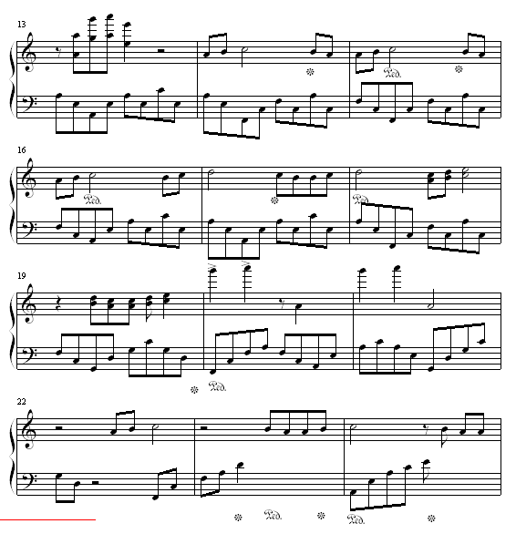 孤独的旋律钢琴曲谱（图2）