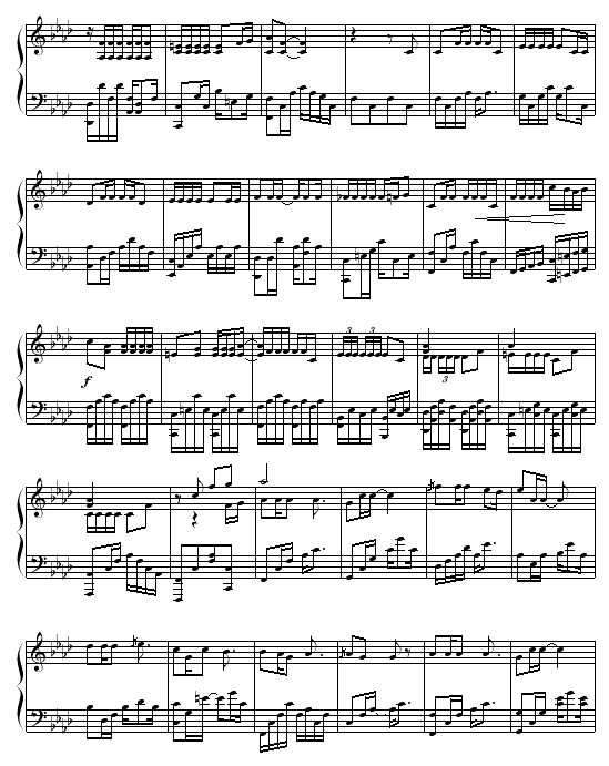 夜曲-苗波版钢琴曲谱（图2）