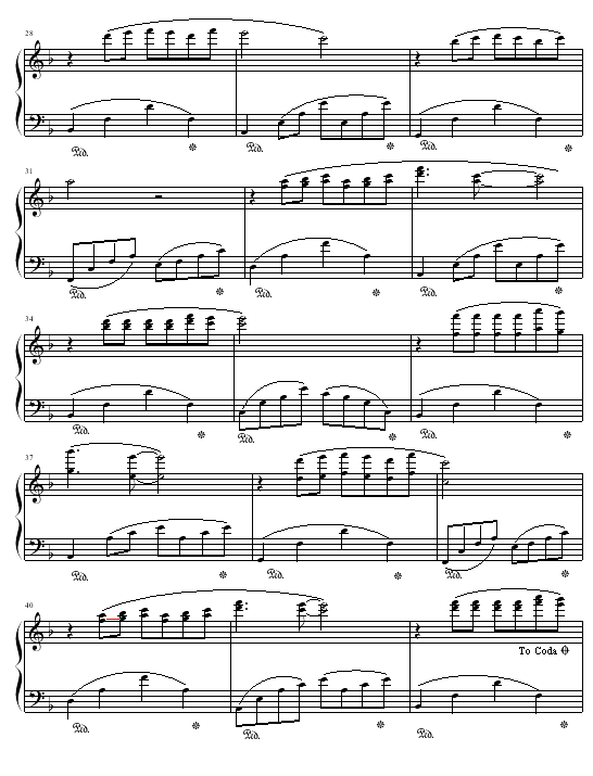 日薄西山情依依钢琴曲谱（图3）