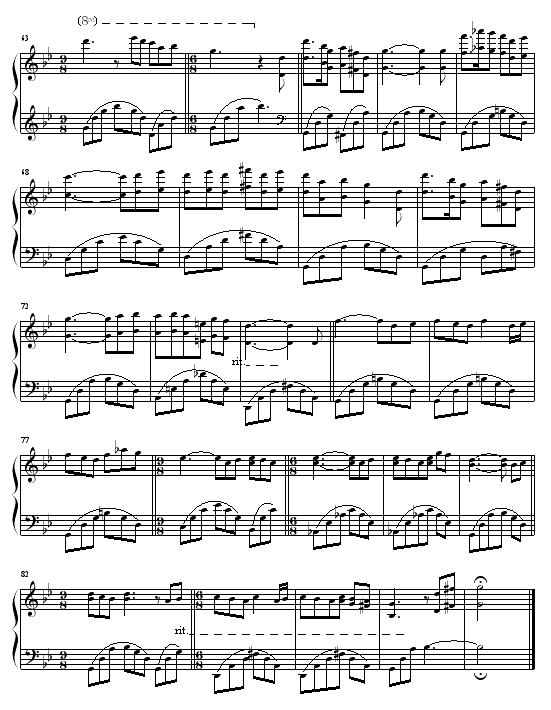 Les Fleurs Sauvages -野花钢琴曲谱（图4）