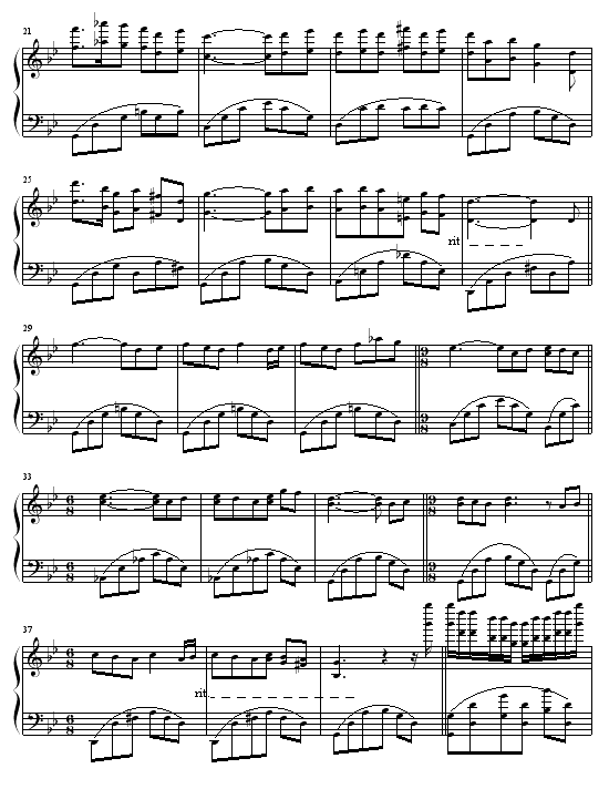 Les Fleurs Sauvages -野花钢琴曲谱（图2）