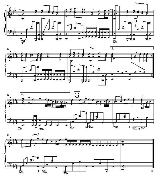 七里香-演奏版钢琴曲谱（图3）