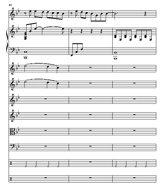 安静The One演唱会版（总谱）钢琴曲谱（图14）