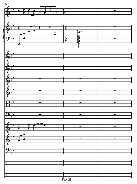 安静The One演唱会版（总谱）钢琴曲谱（图28）