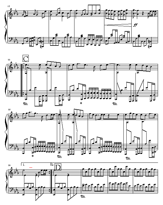 七里香-演奏版钢琴曲谱（图2）