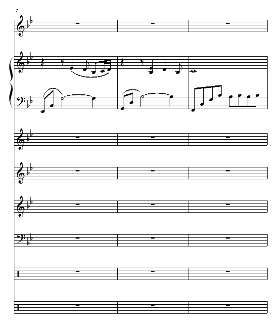 安静The One演唱会版（总谱）钢琴曲谱（图3）