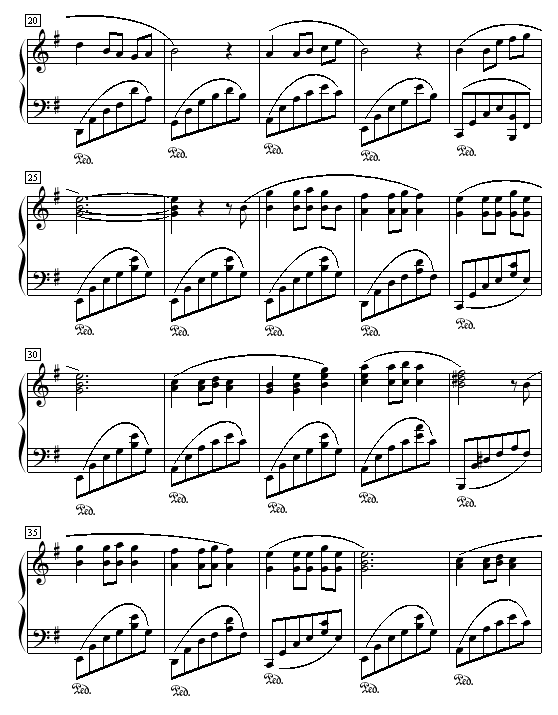 飘摇钢琴曲谱（图2）