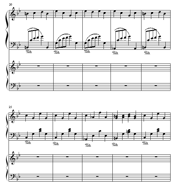 布拉格广场钢琴曲谱（图3）