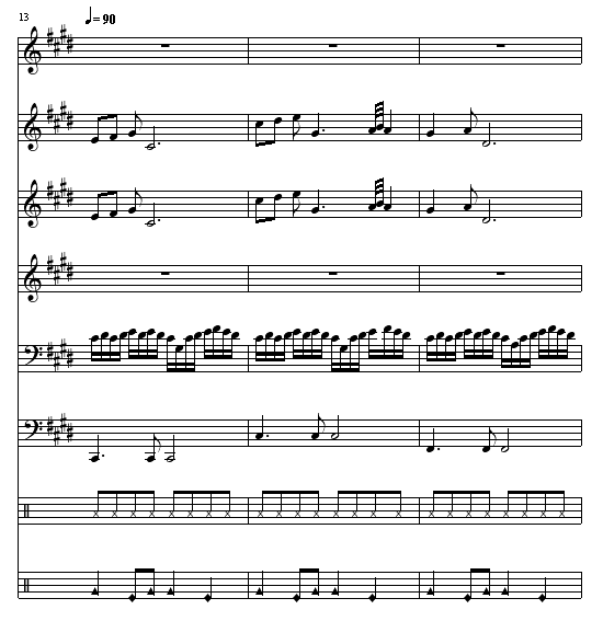 止战之殇-总谱版钢琴曲谱（图3）