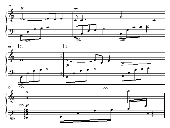 蓝色小秋千钢琴曲谱（图4）