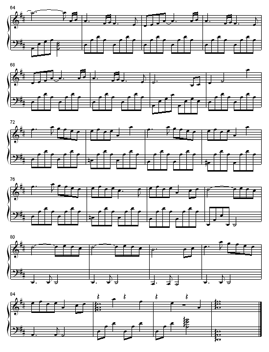 比特里克斯钢琴曲谱（图4）