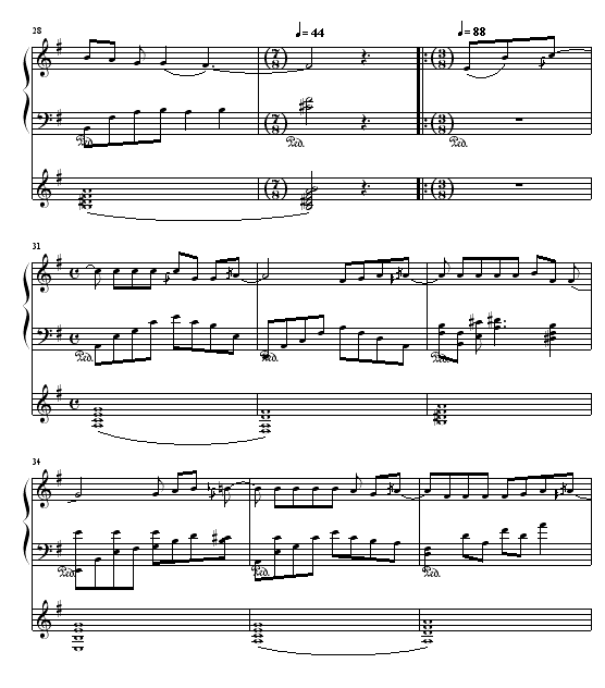断缘钢琴曲谱（图2）
