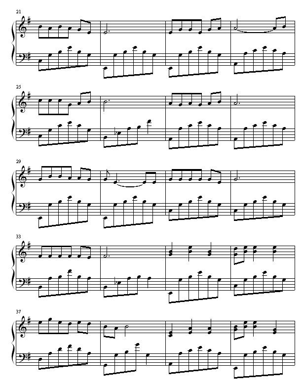 丁香花钢琴曲谱（图2）